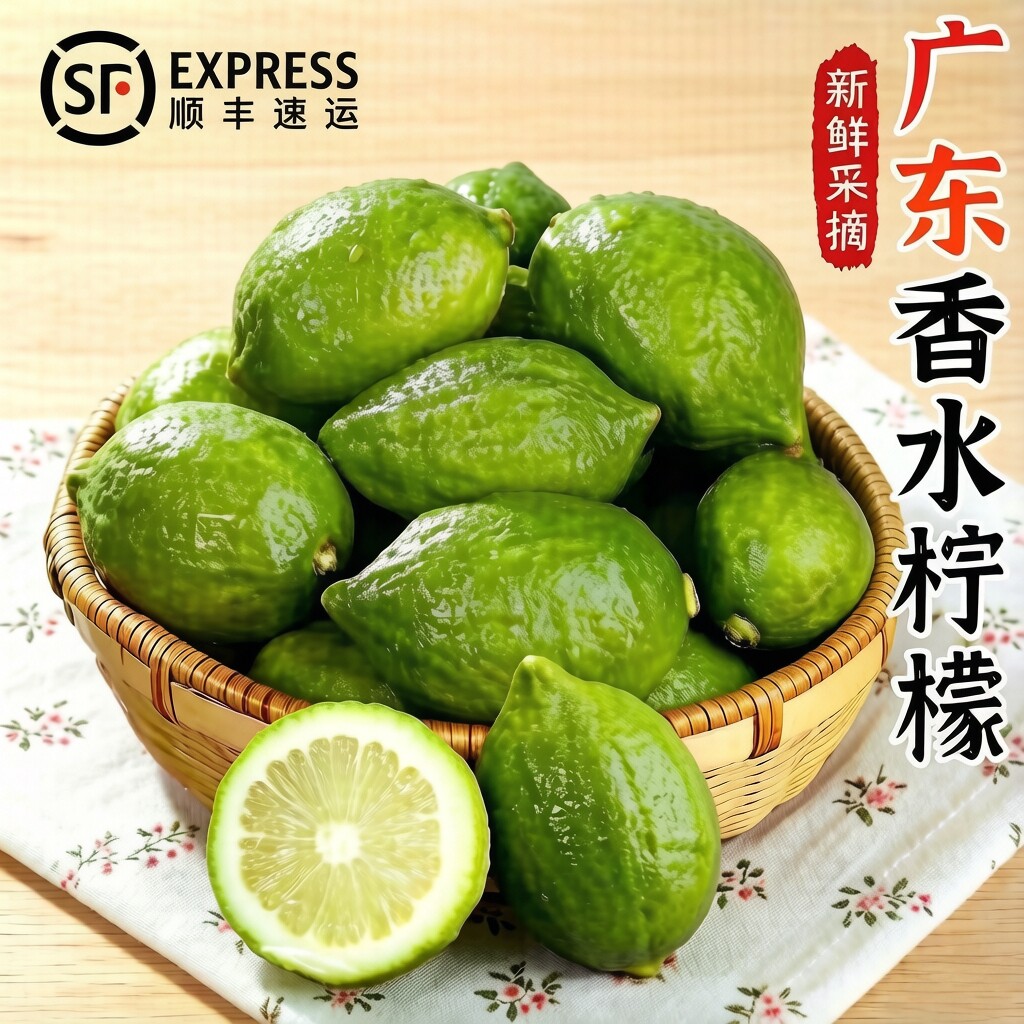 广东香水柠檬无籽青柠奶茶店专用图片