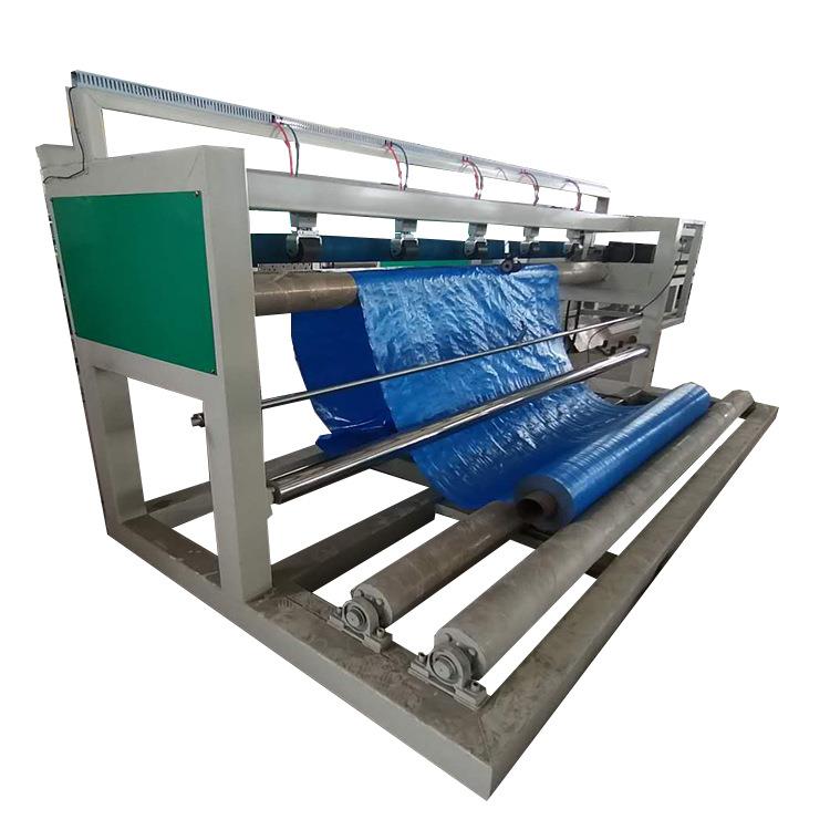 油布简易裁布机电脑操控配计米器支持竖切和切条篷布PE裁断机