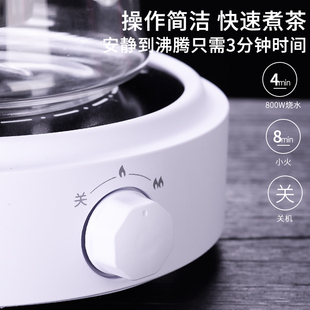 玻璃茶壶泡茶壶家用茶水分离电陶炉煮茶J耐高温茶具煮茶器煮茶炉