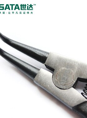 世达工具175MM轴用曲口弯口弯嘴卡簧钳72002挡圈钳