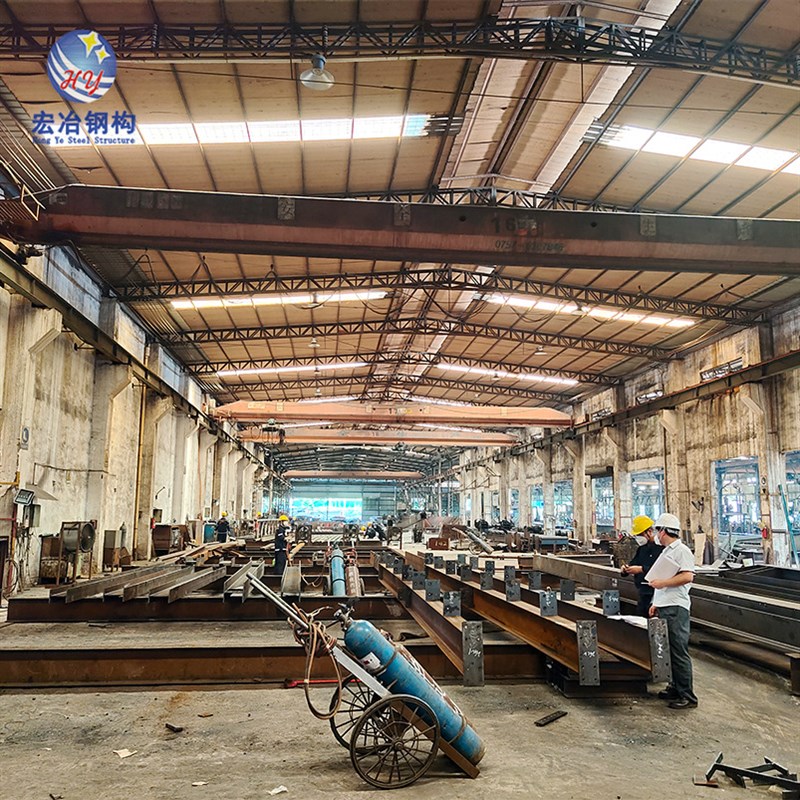 广东钢结构宏冶设计制造预制钢结构厂房车间出口肯尼亚工程