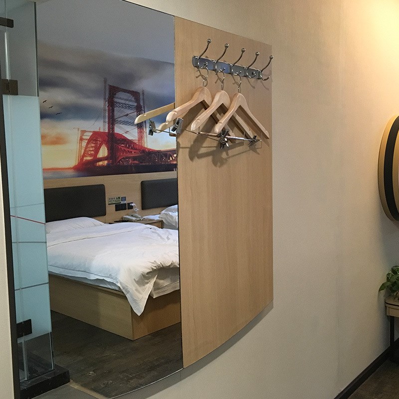 定制板式床酒店宾馆家具酒店标间家具卧室实木颗粒板E1新中式家具