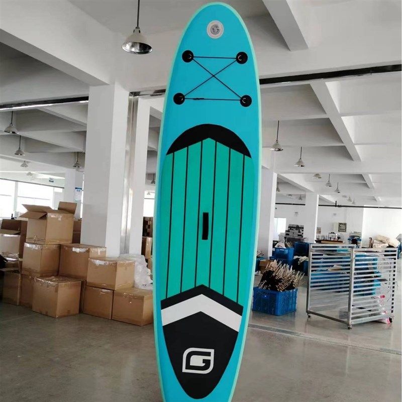 厂家直供新款单人站立式冲浪板SUP桨板皮划艇充气船平衡划水板