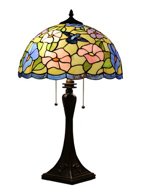 蒂汇璟凡尼台灯卧室书房欧式简暖光照明灯具复古艺术手工灯饰