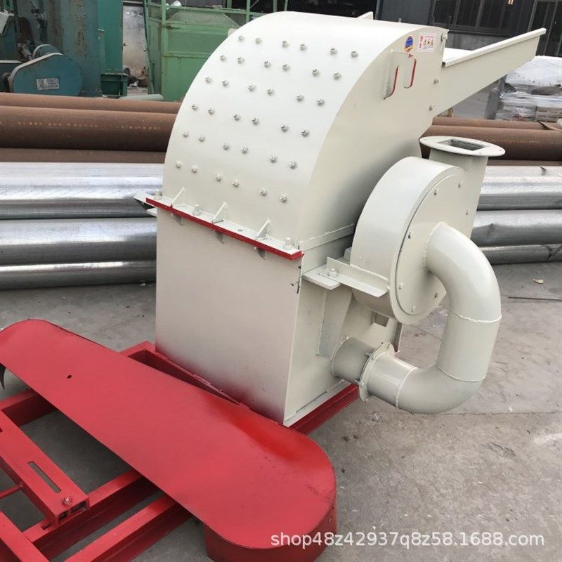 移动式果园树枝粉碎机 硬圆木竹子破碎机 木材厂下脚料粉碎机