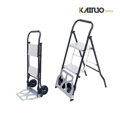 多功能伸缩梯子家用人字梯加厚铝合金车梯二用梯