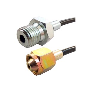 不锈钢测压软管接头耐温高压测试管树脂测压油管高压低压测试接头