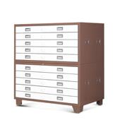 豫鑫多层工程资料图纸抽屉铁柜文件收纳柜矮柜柜子钢制文件柜