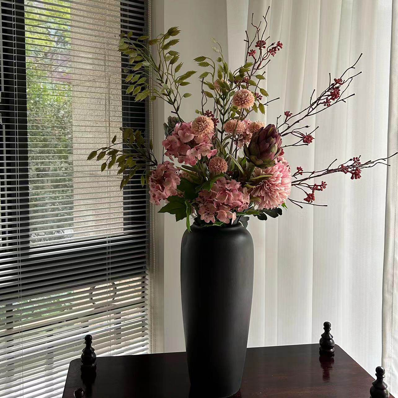 【柿吉】忘野 设计师款手扎花束干 干燥花花束彷真花绢花桌面客厅