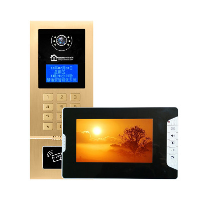 可视对讲门禁系统楼宇小区门铃支架智能装饰室内机别墅家用