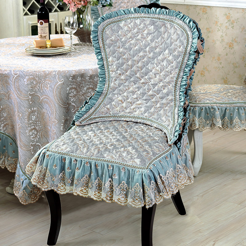 欧式餐桌布艺家用椅垫装餐椅桌布圆桌台布茶几布桌垫