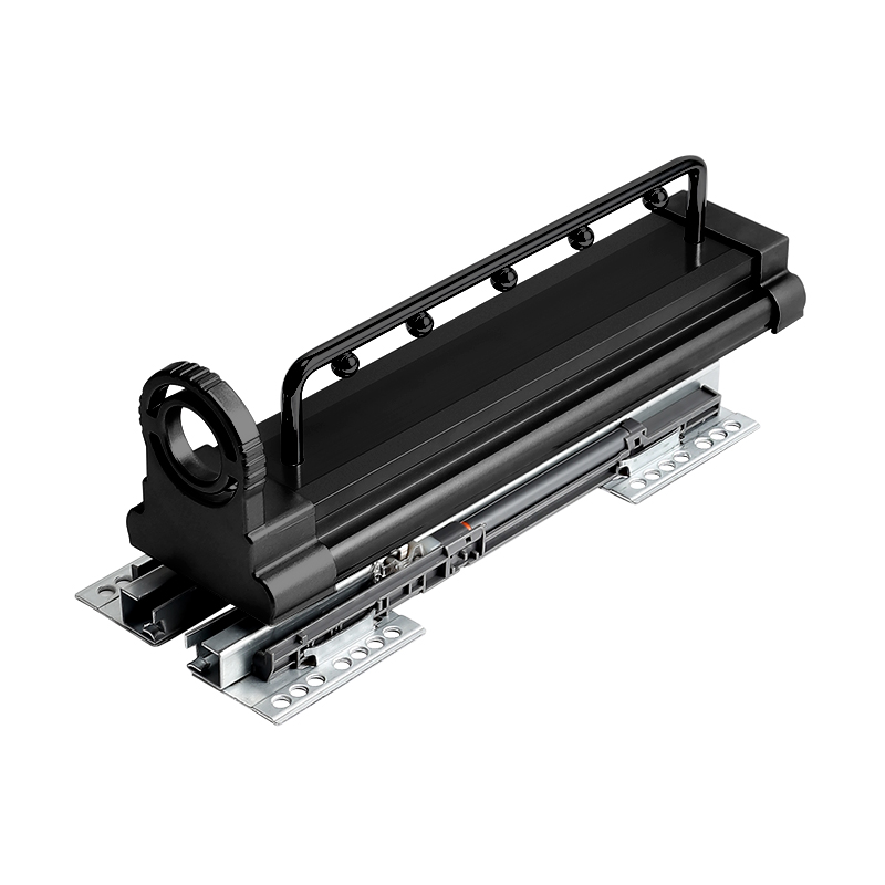 轨缓冲窄衣柜内顶装倒吊伸缩衣通架竖向纵向抽拉式挂衣架挂衣杆