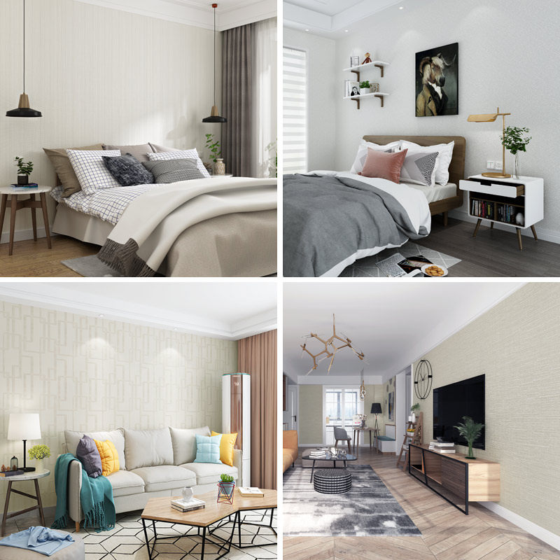 白色加厚墙纸自粘防水防潮卧室客厅背景墙改造家用环保墙纸,家居饰品,软装墙贴,淘宝优惠券,粉丝福利购,淘宝优惠卷