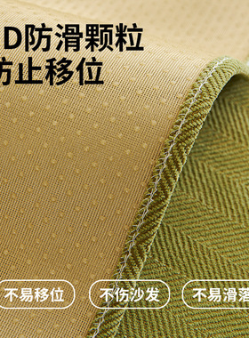 棉麻沙发垫四季通用现代深灰色防滑皮沙发坐垫子靠背扶手盖巾