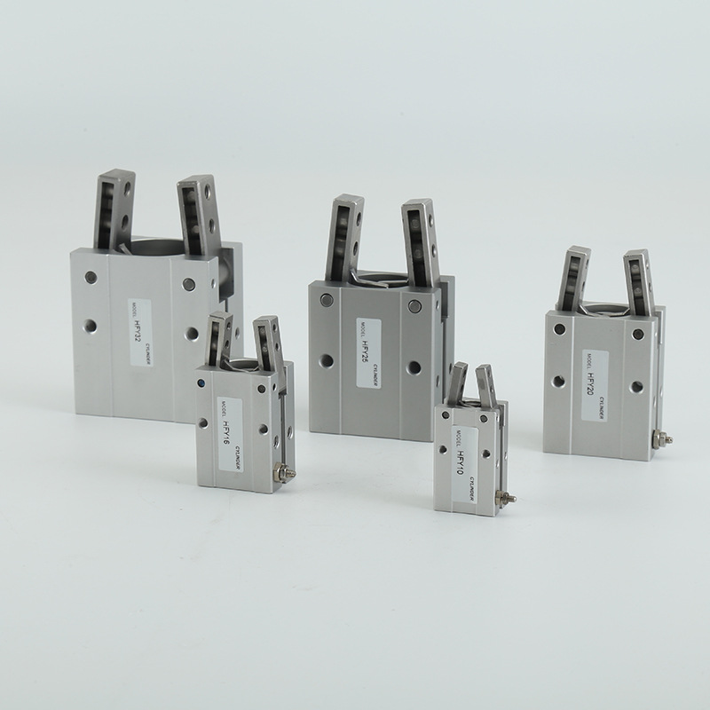 亚德客型手指气缸HFY16平行导轨夹爪手指气缸气爪开闭型气动气缸