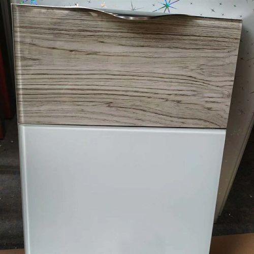 武汉厂家定制晶钢门钢化玻璃门金刚门烤漆整体橱柜玻璃贴膜壁橱柜