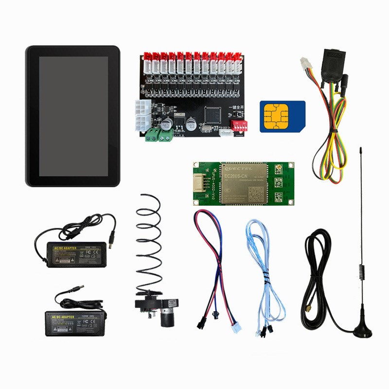 智能储物柜快递柜开锁控制主板存包柜触屏一体机系统软硬件开发