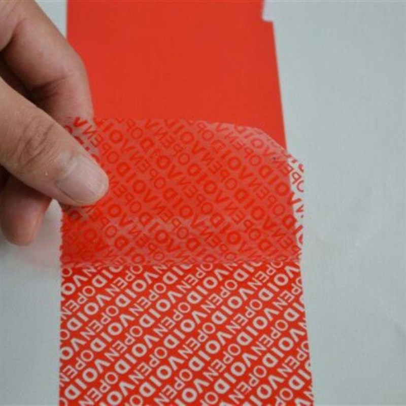 VOIDOPEN防伪胶带防拆箱防撕揭开留字运输安全保密防伪不干胶贴