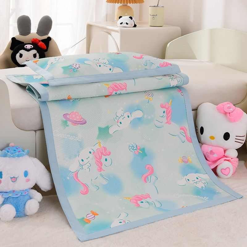 新款加密7A抗菌冰丝儿童凉席两件套凉感丝席婴幼儿床垫席子,床上用品,冰丝席,淘宝优惠券,粉丝福利购,淘宝优惠卷