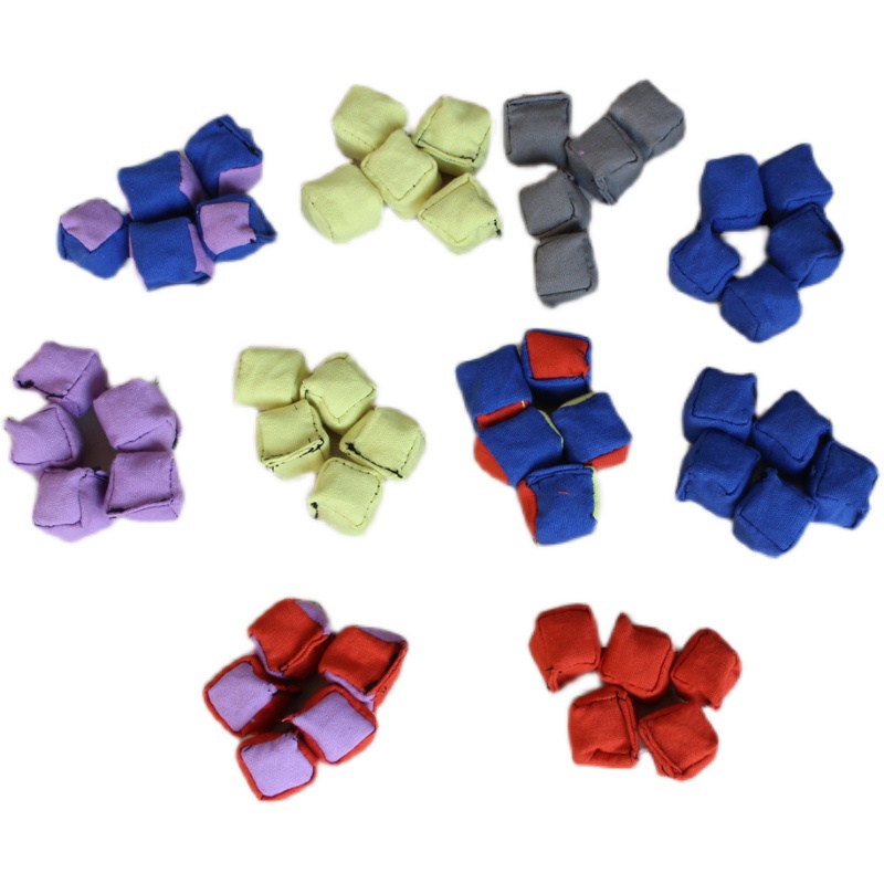 2cm一套小丢沙包童年玩具迷你抓石子游戏沙子填充帆布耐磨可定做