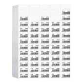 干胶打印纸内切割标签纸哑面干胶纸空白粘背胶条码 纸激光喷墨打印