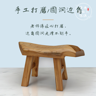 老榆木小鱼凳家用小板凳实木茶几凳矮凳创意时尚宝宝凳