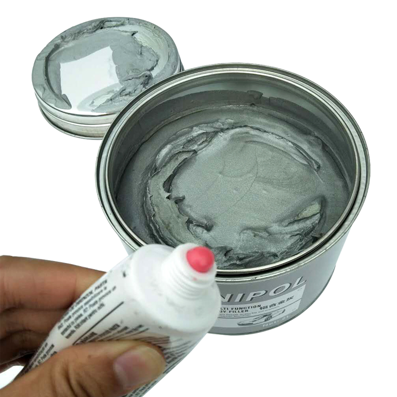 铝合金原子灰腻子汽车轮毂修补 灰色钣金灰腻子凹陷修补快干补土