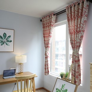 动物世界爱卡通儿童房男孩女孩房棉麻遮光窗帘飘窗卧室定制