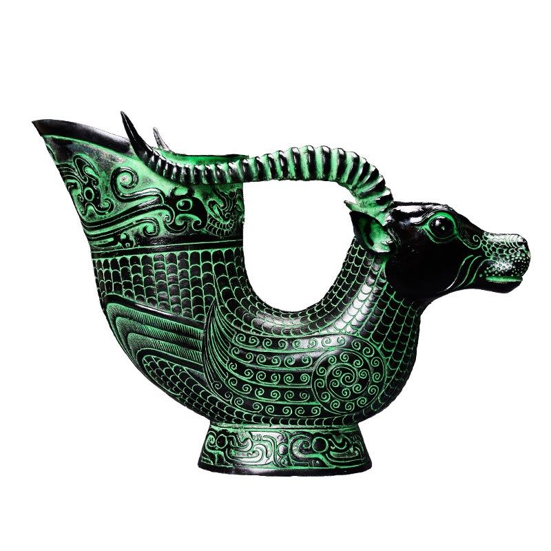 仿古青铜器牛头杯酒器酒尊装饰品铜工艺品长辈婚礼品室内桌面,家居饰品,装饰摆件,淘宝优惠券,粉丝福利购,淘宝优惠卷