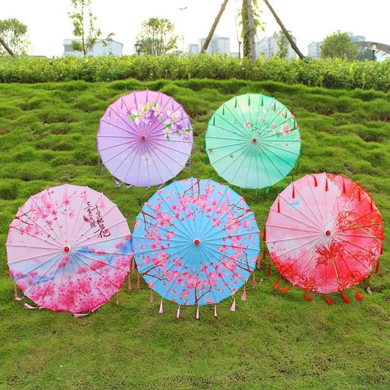 汉服拍照道具复古风汉服油纸伞古典伞表演伞舞蹈古代伞工艺摆摊