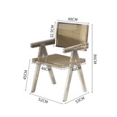 现代昌迪加尔餐桌中古靠背椅极简水晶客厅餐椅