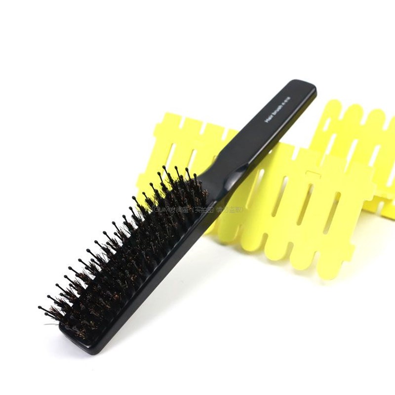 蓬松影楼造型梳子猪鬃毛男士吹头发型排骨梳子卷发梳背头女家用
