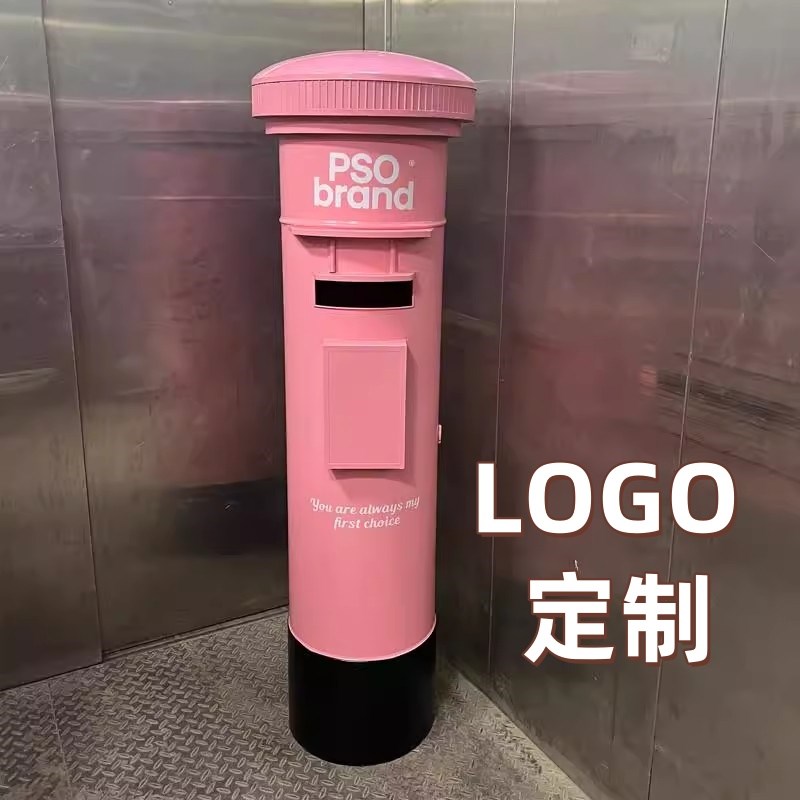 电话亭做旧防腐防锈定制邮政邮筒信筒纯手工打造怀旧复古铁艺摆件