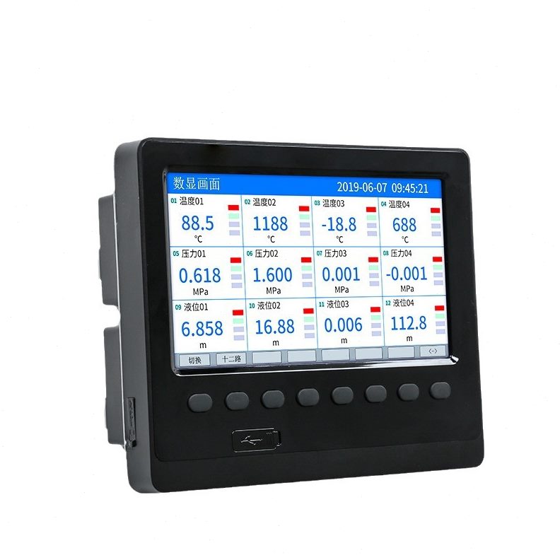 甄选多路无纸记录仪 压力电量温湿度巡检仪曲线温度测试仪 无纸记