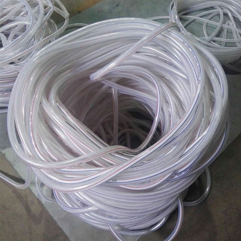 胜蓝PVC增强软管 白色透明蛇皮管 柔软耐用四季塑料管4分6分1寸管
