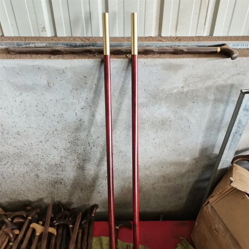 紫檀木武术棍子 金箍棒高密度紫檀木质 1.2米健身棍厂家直供
