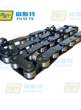 双节距工业输送链条C2082直板单侧导轮链条 网带线传动链条链轮