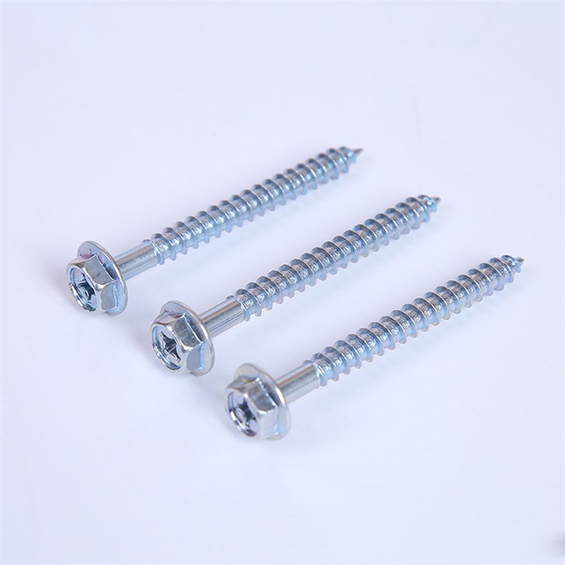 外六角法兰带垫十字自攻螺钉外六角木螺丝法兰自攻m4m5m6