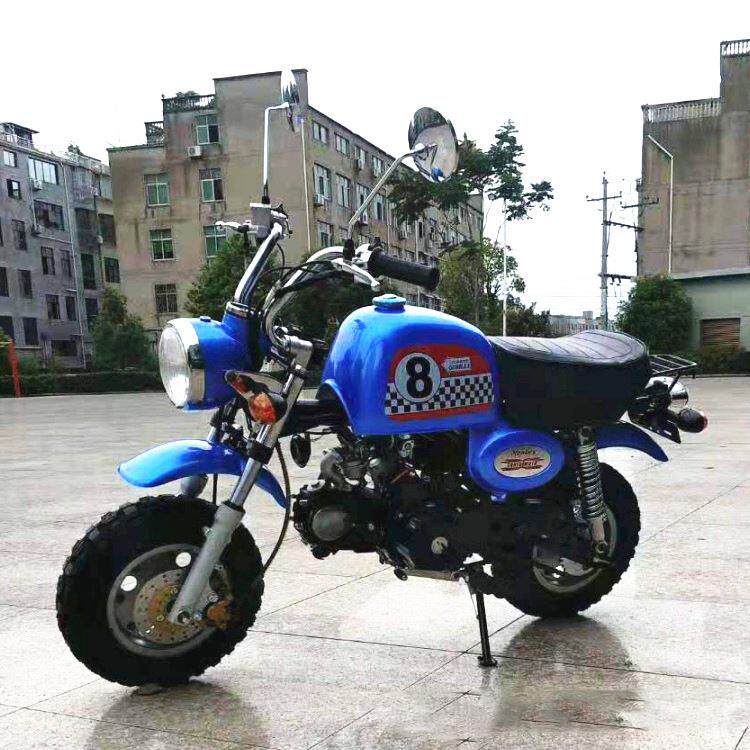 厂家直销110CC两轮越野车 成人摩托车 汽油小猴子款 燃油车