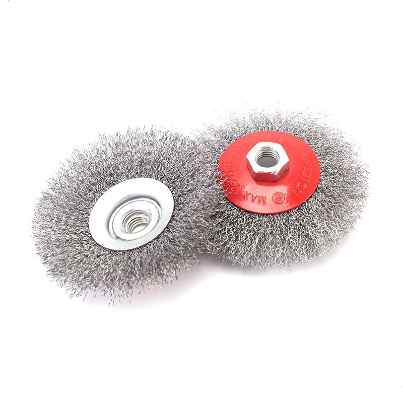 3pc曲丝盘型钢丝轮角磨机用去漆抛光轮打磨除锈轮钢丝刷