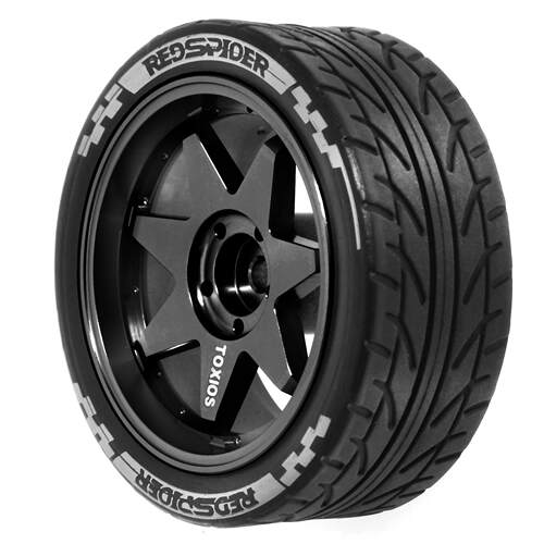 RS红蜘蛛1/10轮胎  FW06  XV02金属轮毂94123田宫TT01平跑胎R362
