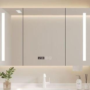 通顶镜柜浴室单独卫生间加高到顶小镜柜挂墙式洗手间收纳一体定制