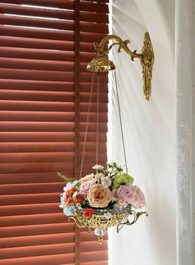 中古复古客厅法式壁挂墙上花器花园卧室阳台花篮盆装饰香薰扩香器