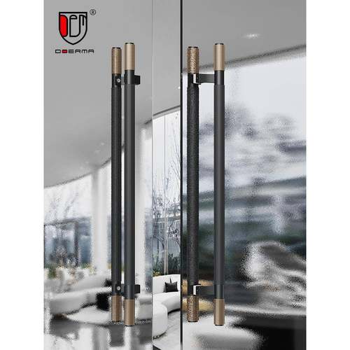 高端框架玻璃门把手金色Normcore实木盒子门把手斯堪的纳维亚黑色