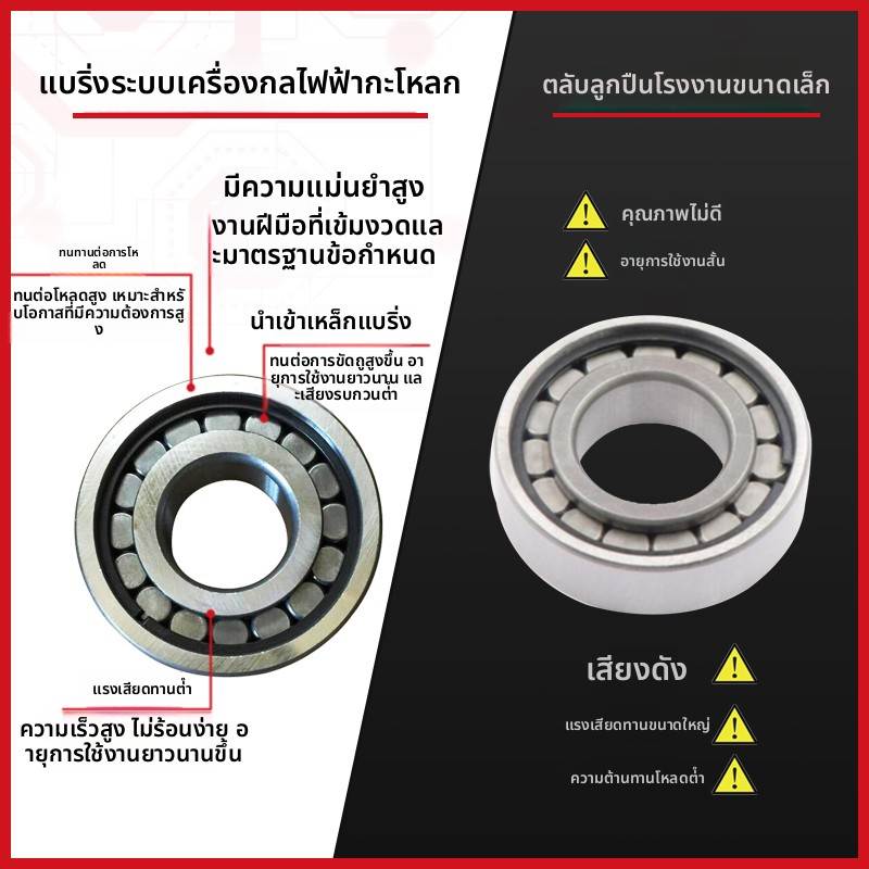 洛阳滚子滚柱轴承NCF204 205 206 207 208 210V双面密封圆柱轴承