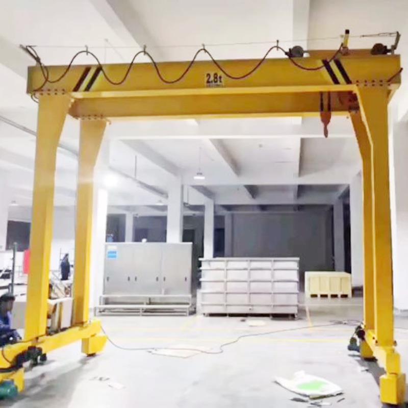 拆卸小型移动龙门架手推简易龙门架2吨1吨电动葫芦龙门架起重机