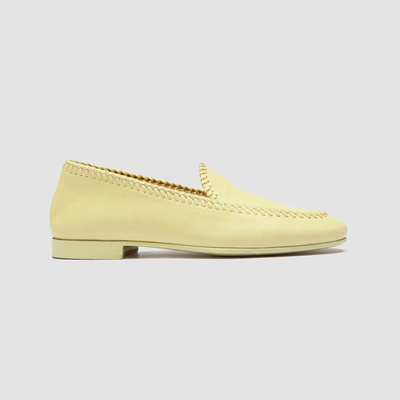 OFFICINE CREATIVE手工编织真皮复古平底乐福鞋 Oliver 105