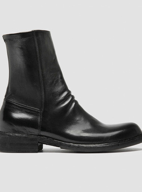 OFFICINE CREATIVE手工软皮革侧拉链复古切尔西踝靴Legrand 171
