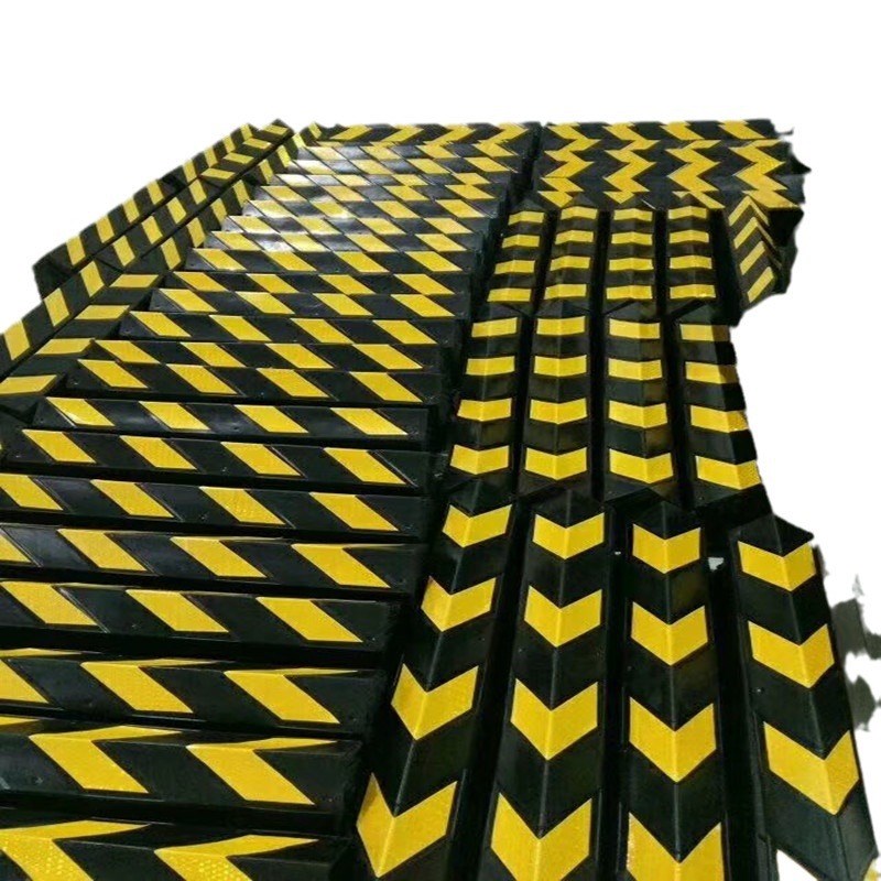 1.2米防撞橡胶护角条 地下停车场车库护墙角反光橡胶护角防撞设施