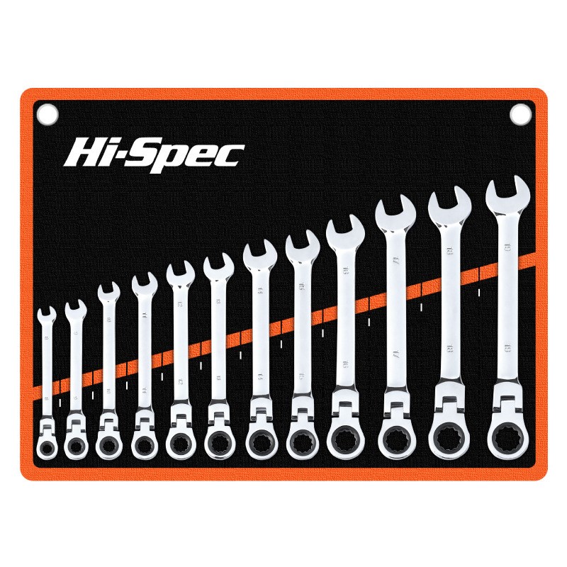 Hi-Spec 棘轮扳手套装两用快速省力扳手工具套装8-24mm维修工具